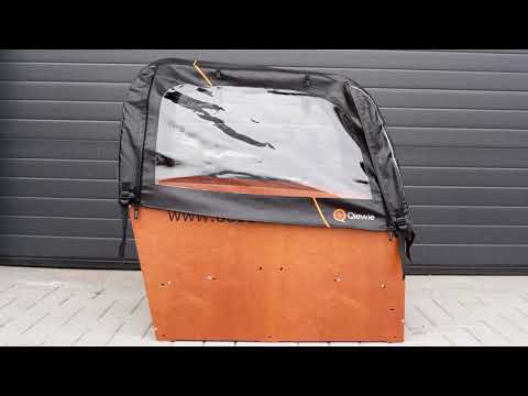 Tente de pluie Deluxe adaptée au Babboe Big | Noir